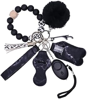CHPITOS Safety Keychains Full Set for Women Portable Protection Keychain Set for Kid Personal Alarm Bracelet Keychain Set