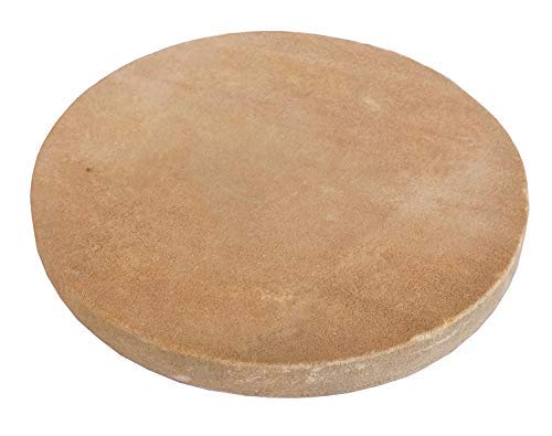 rubbing sandal wood round stone (brown, 7 in)