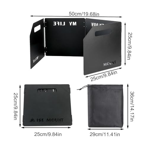 Pare-vent pliable pour réchaud de camping léger et compact - 5
