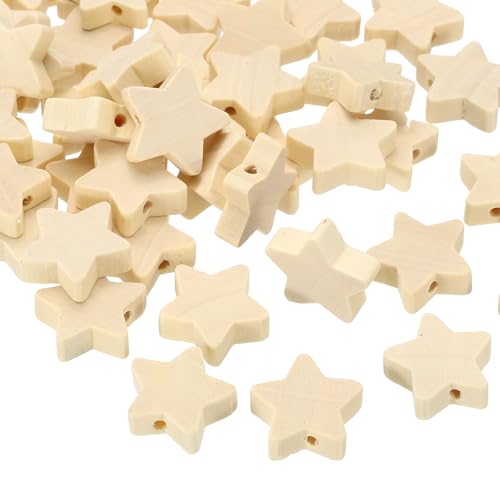 Queste perline in legno a forma di stella sono progettate specificamente per progetti DIY e possono essere utilizzate per una varietà di lavori fai-da-te, come gioielli bohémien, bracciali, collane, orecchini, portachiavi e collane di perline. Sono anche perfette per creare Decorarezioni per la casa, opere d'arte dipinte a mano e altri lavori artigianali. Adatte per casa, ufficio, Decorarezioni per feste, regali per le vacanze e altro ancora.