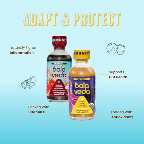 Balaveda Epic Elderberry Immunity Shot Plus Stress Support – Organic Elderberry with Vitamin C, Amla, Adaptogens and Antioxidants, Vegan and Gluten-Free – 2 Fl Oz (Pack of 12) — view 2