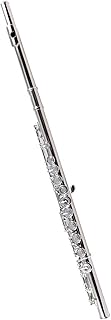 Flute Musical Instrument C Tune White Copper Silver-plated 16 Closed-hole Flute Beginner 17 Closed-hole flute instrument
