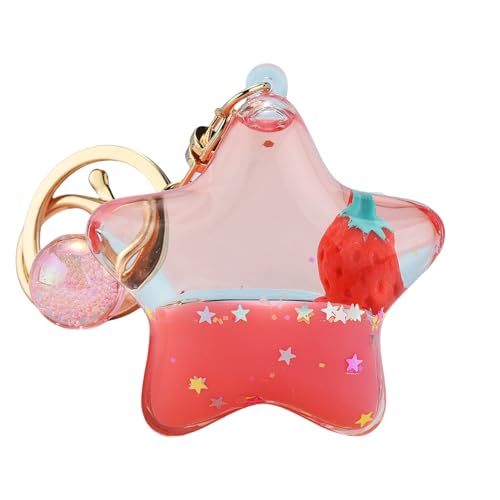 Rertnocnf Cute Kawaii Floating Strawberry Fruits Star Design Backpack Car