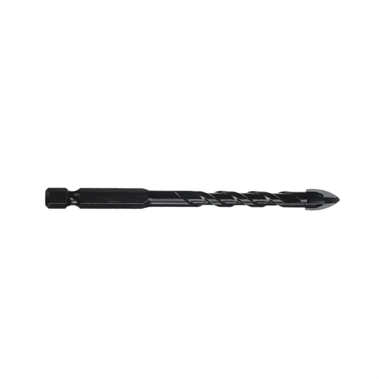 Cross Hex Tile Bits Glass Ceramic Concrete Hole Opener Alloy Triangle Drill Size 3/4/5/6/8/10/12 mm(Black,6mm)