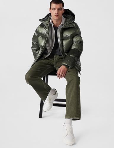 Calvin Klein Baskets Cupsole Homme Chunky Laceup en Cuir, Blanc (Bright White/Black), 40