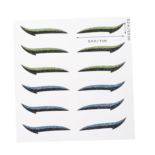 Anneome 12組 ダブルアイリッドステッカー 女性用アイライナーシール 使いやすいアイメイクツール 自然な二重まぶた形成 大容量