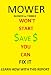 Mower, Blower, or Trimmer Won't Start - You Can fix It