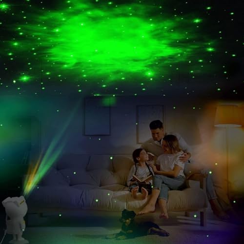 Astronauta Projetor Galaxia, Abajur De Quarto Com Luz Noturna e Estrelas