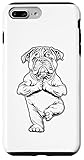 Divertente e carino Bulldog inglese e ragazza cani yoga amante istruttore e insegnante donne regali e benessere zen meditazione namaste idee regalo per ragazze, bambini, mamma, mamma, mamma e madre.