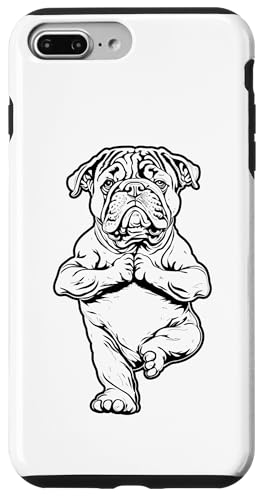 Divertente e carino Bulldog inglese e ragazza cani yoga amante istruttore e insegnante donne regali e benessere zen meditazione namaste idee regalo per ragazze, bambini, mamma, mamma, mamma e madre.