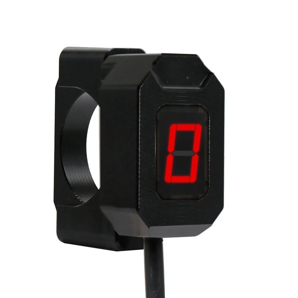 Indicador Engranaje Indicador De Marcha Digital Universal para Motocicleta, 6 Velocidades, Pantalla LED, Palanca De Cambio, Soporte Magnético para Indicador De Marcha