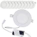 10x3W Downlight Led Empotrable en Techo Panel Downlight LED redondo plano LED Downlight focos led empotrables Panel led (6W Blanco Frío)