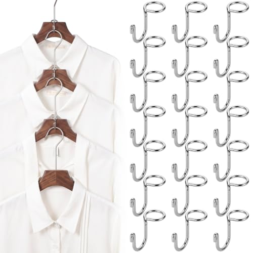 Sosation 45 Pcs Clothes Hanger Connector Hooks Space Saving Hanger Hooks