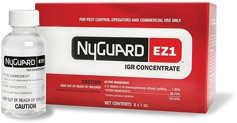 NyGuard EZ1 Insect Growth Regulator (IGR) (8 X 1 oz. Bottles) Mix with pesticides to prevent insects from maturing into adults, el insecto