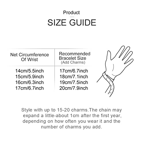 MULA 925 Sterling Silver Snake Chain Charm Bracelet Butterfly Sunflower Heart with 5A Cubic Zirconia Bracelets for Women2