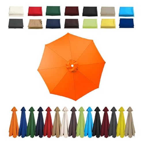 Housse de parasol de terrasse anti-UV grise pour repas de famille en extérieur