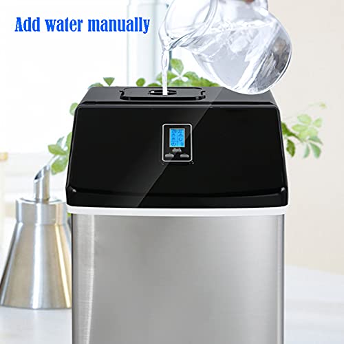 MHGD Elektrischer Eisbereiter, tragbar, kompakter Eiswürfelbereiter, selbstreinigende Tisch-Eismaschine, einfach zu… – Bild 8