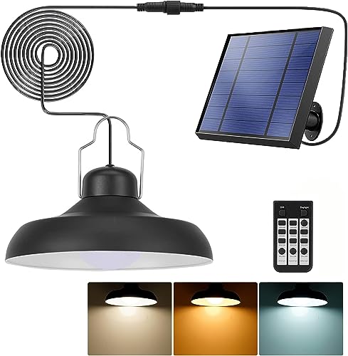 Li-xada hanglamp op zonne-energie, E27, buitenlamp, gevoelig licht, IP65 waterbestendigheid, voor tuin, erf, terras, balkon