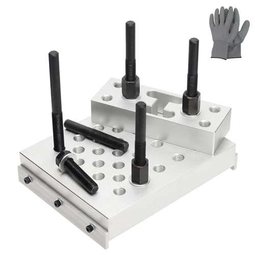ReluxGo Universal Drill Press Support Block Plate Tool Set Kit 30 Ton Bearing and Bushing Repair Removal Installation