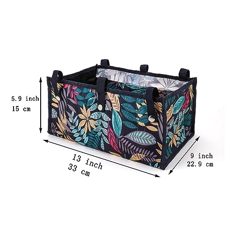 Dongawin Rollator-Tasche unter dem Sitz für Rollator, Rollator-Tasche, Organizer-Tasche, Aufbewahrung für Spaziergänger für Senoirs, Gehhilfe., Ahornblatt, S, Tragetasche
