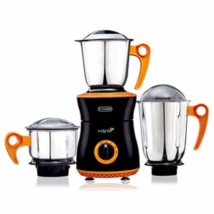 V Guard Mixer Grinder, 750W, 3 Jars (Black Orange)