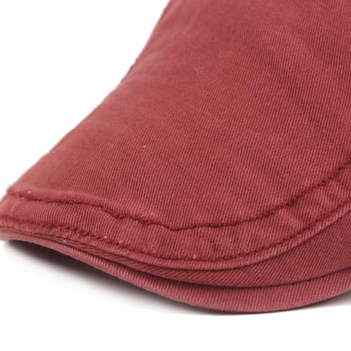 Image of Quanhaigou Unisex Denim Newsboy Hats Flat Ivy Gatsby Cabbie Driving Berets Hat Cotton Dad Cap for Men Women