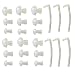 18pcs Ear Plug with 6 tubes Siemens Resound BTE Hearing Aid Aids Eartips Domes (size S M L)