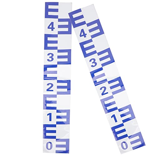 Water Level Gauge Stickers 2Pcs PVC Reflective Self Adhesive Blue