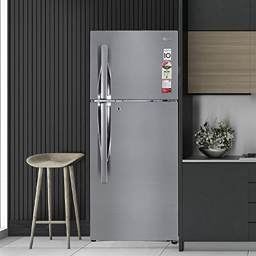 Image of LG 284 L 3 Star Frost-Free Smart Inverter Double Door Refrigerator Appliance (GL-S302RPZX, Shiny Steel, Convertible & Multi Air Flow, 2022 Model)