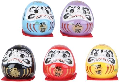 VALICLUD 5 Pieces Miniature Japanese Doll Good Luck Amulet Tradit...