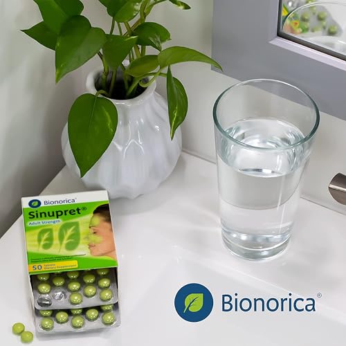 Image of Bionorica Sinupret Adult Strength Sinus - Immune Support Supplement - All Natural - Herbal Nasal Passage & Immunity Boost - 50 Tablets, 2 Pack