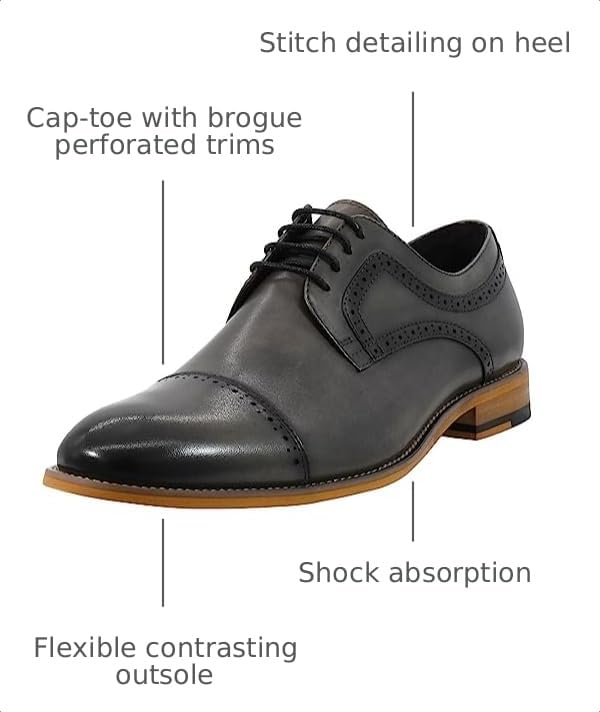 Image of STACY ADAMS Men's Dickinson Cap-Toe Lace-up Oxford