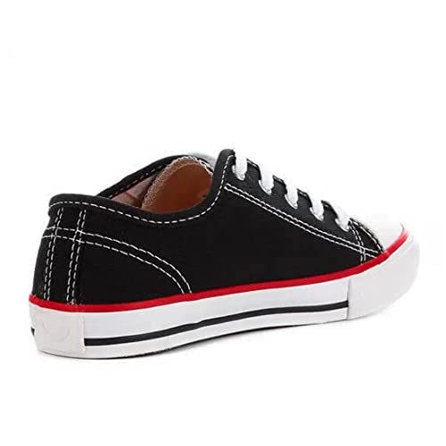 Diversão Canvas Low, Tênis Criança Unissex, Preto (Black), 33