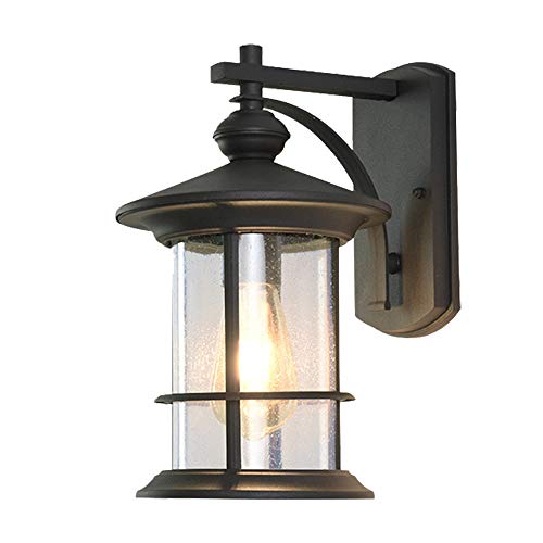 Preisvergleich Produktbild KNDJSPR Wandleuchten für den Außenbereich, wasserdichte Veranda-Außenleuchten für die Außenwandlaterne, transparentes, an der Wand montiertes Wildlederglas, verwendet für Terrassen, Hinterhöfe