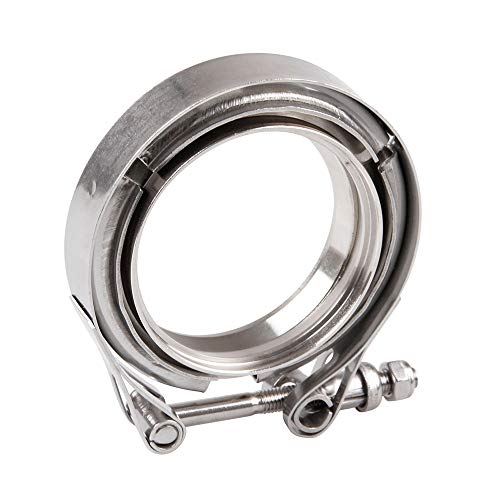 Universal 3 Inch V Band Clamp 76mm Stainless Steel Flanges