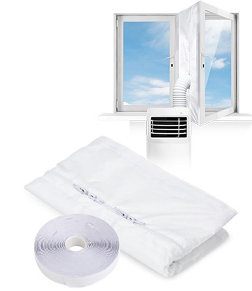 HEADBOARD 400cm Universal Air Conditioner Window Seal for Single/Dual House,No Drill Air Exchange Guard Waterproof for Mobile Air Conditioner/Tumble Dryer