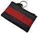 Produktbild Praktische Schlüsseltasche/Schlüsseletui/Schlüsselmäppchen mit 1 Reißverschlussfach (Schwarz/Rot)