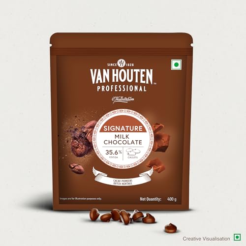 Image of Van Houten Professional (VHP) 35.6% Milk Chocolate Callets - 400 g | Baking Chocolate