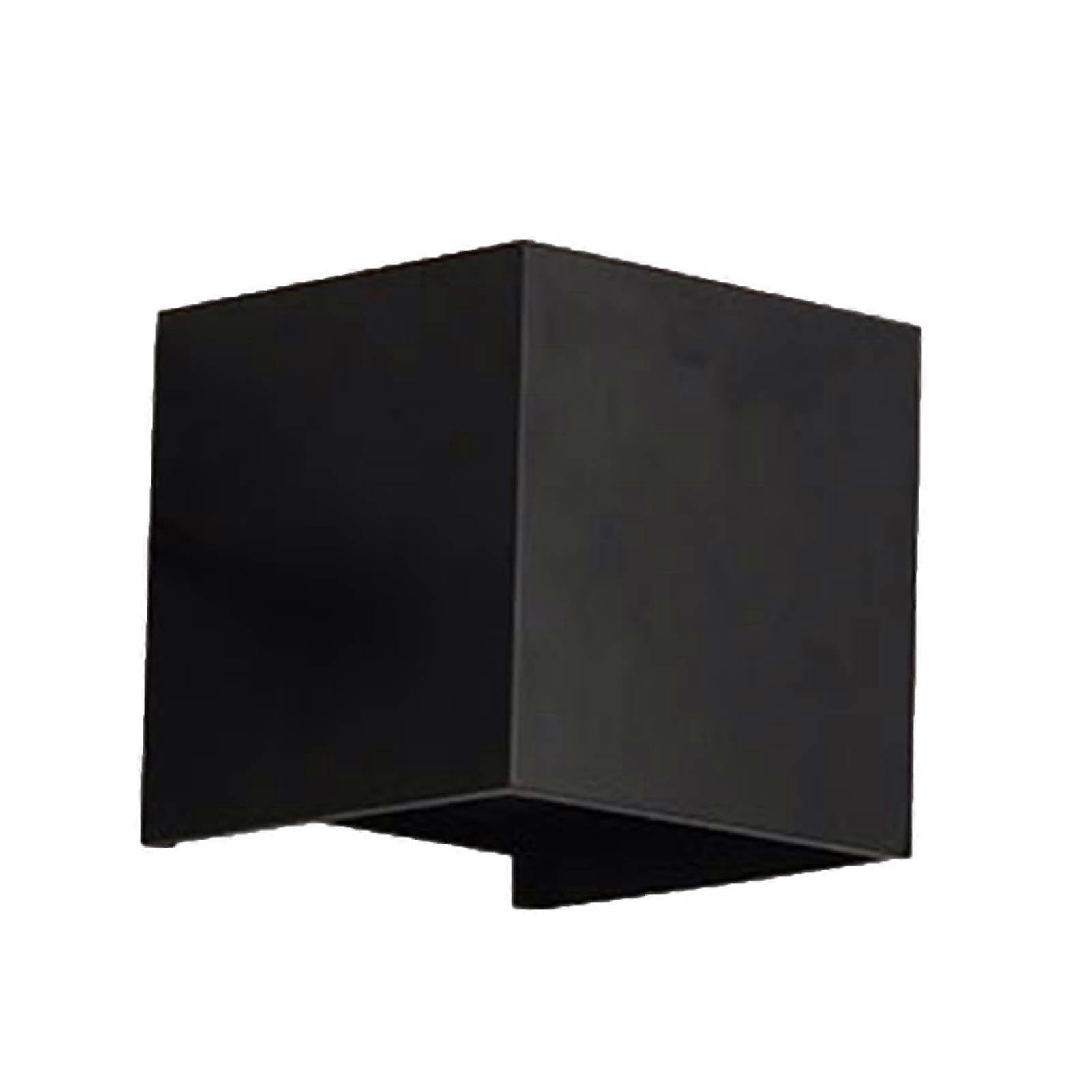 Joyhappst Image Color Wall Sconce Black Quadrate 12W 3000K Warm Lighting Decorative Aluminum Alloy Led Wall Light For Home