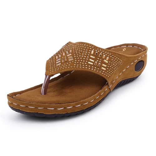 Image of TRASE Women's Fashion Slippers | Doctor Ortho Soft & Comfortable Slip-Ons for Women & Girls | Lightweight & Stylish, Diabetic & Orthopedic Footwear, Good for Knee & Foot Pain