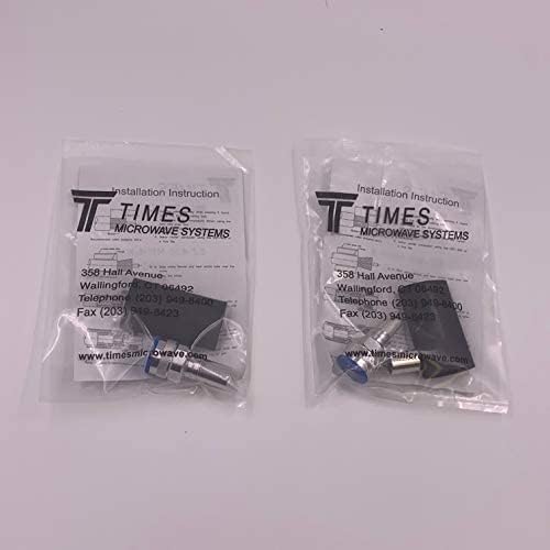 N Male Connector - Times Microwave Easy Connector N Male Crimp - EZ-400-NMH-X - EZ Connector for LMR-400- Also Works with CNT-400 RFC-400 AX-400 (2 Pack)