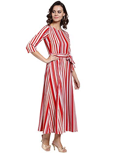Image of pluss Women's Georgette A-Line Maxi Dress