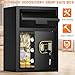 2.8 Cubic Drop Safe for Business, Anti-Theft Drop Slot Safes for Money with Digital Combination Lock & Spare Keys, Cash Depository Safe with Drop Box for Home Retail Store Business