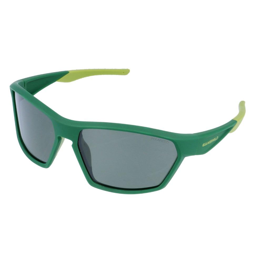 Gamswild WS7438 Sportbrille Sonnenbrille TR90 polarisiert Fahrradbrille Skibrille Damen Herren Unisex Leichtgewicht| grün | blau| rot |