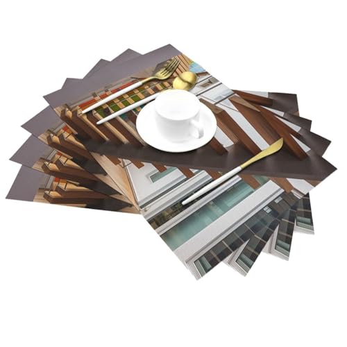 Sets de table tissés haut de gamme durables pour maison et réception