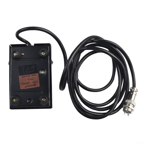 TIG Welder Foot Pedal, 2/3 Pin, Anti-Slip, Silver Contacts