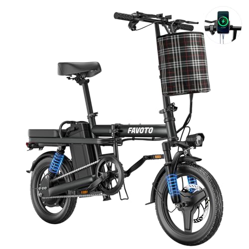 tokera 20AH 48V Folding Electric Bike for Adults Teens Kids–