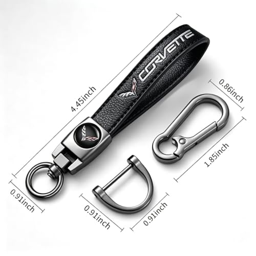 Image of Car Keychain Key Ring Accessories black