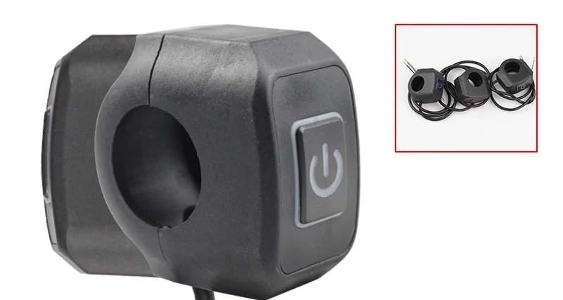 Interrupteur de guidon de moto 12V Marche Arrêt commande klaxon bouton modification phares - 5