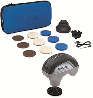 Dremel Versa PC10 High-Speed Power Cleaner Kit, Cordless Cleaning Tool/Spin Scrubber with 9 Multi-Purpose Cleaning Pads, Bristle Brush and Splash Guard for Faster, Easier Cleaning and Scrubbing